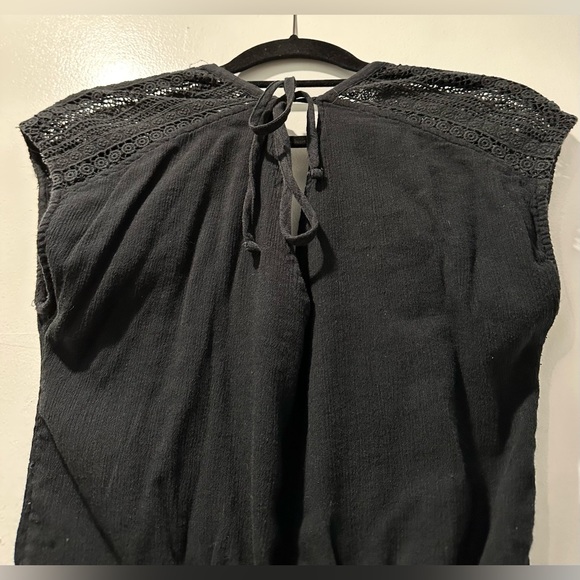 Abercrombie & Fitch Women Black Sleeveless Lined Coverup Romper Size XS - Picture 4 of 11